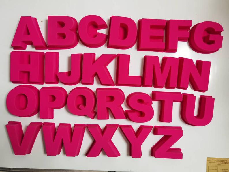 26 Letters Silicone Alphabet Resin Molds Kit Fancy Letter - Temu