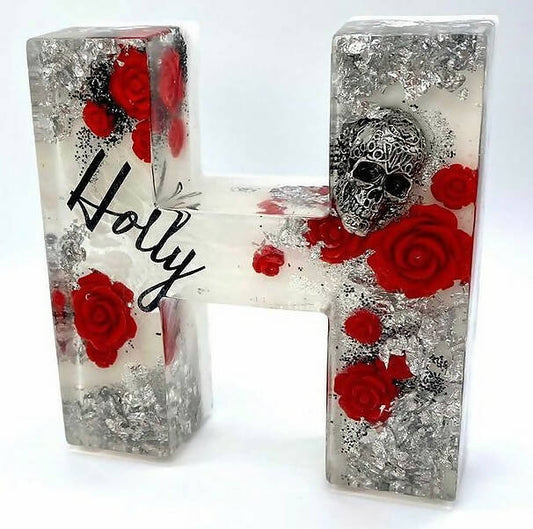 H Skulls and Roses