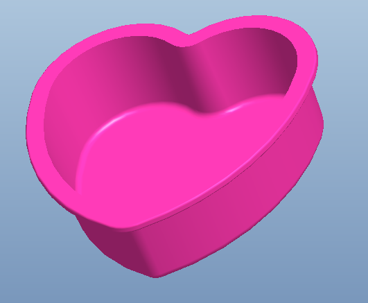 Giant Pink Heart Mold (6" tall)