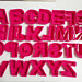 MoldyfunUSA Giant Pink Letters set of 26 Resin Mold