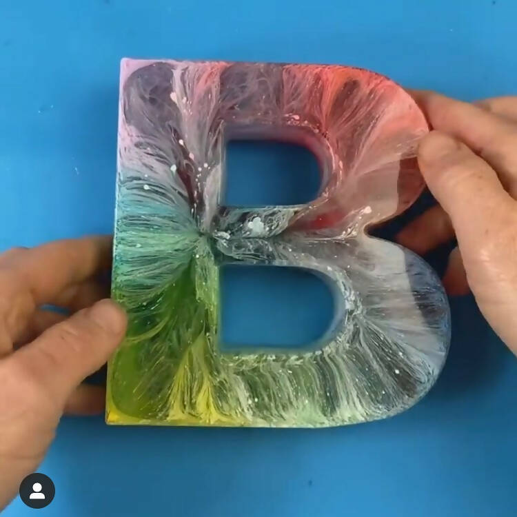 B in multicolor